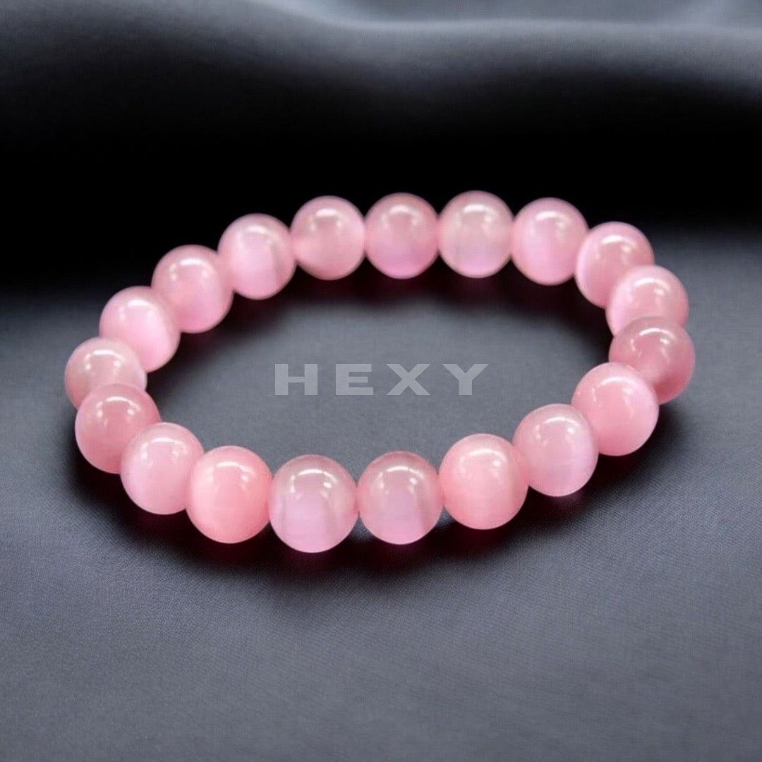 Rose Quartz Bead Bracelet
