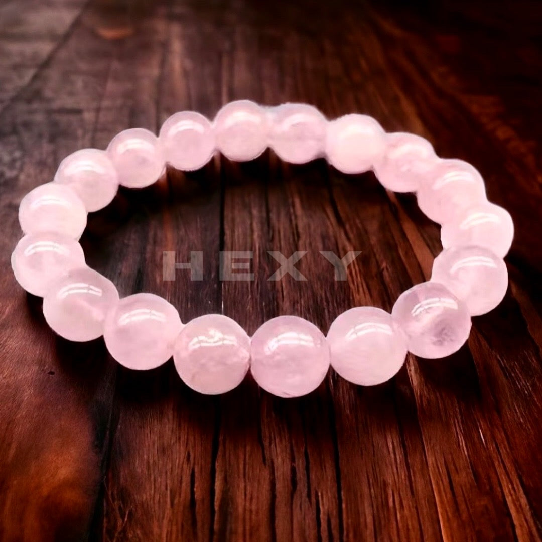 Rose Quartz Bead Bracelet