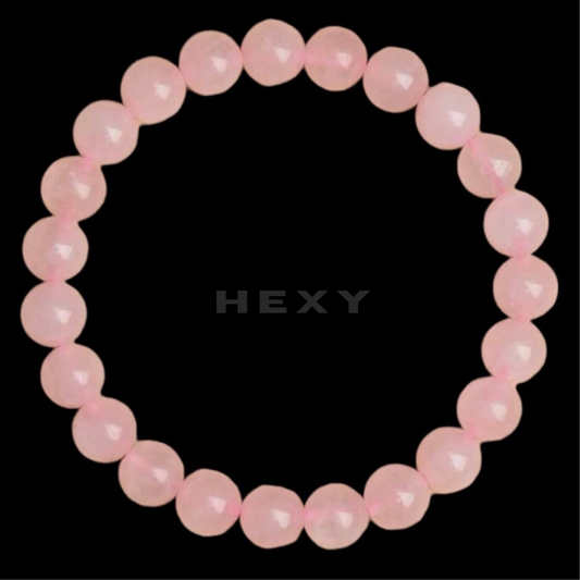 Rose Quartz Bead Bracelet