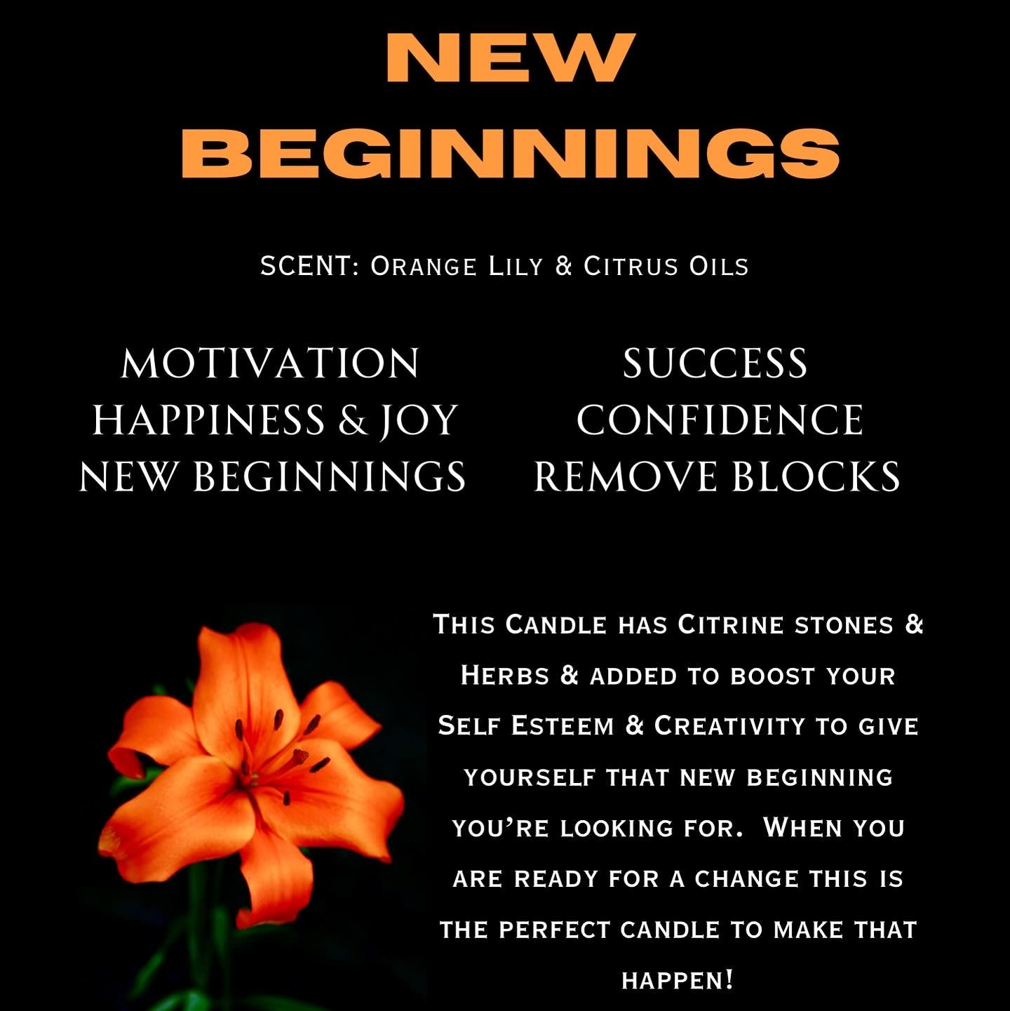 New Beginnings Candle