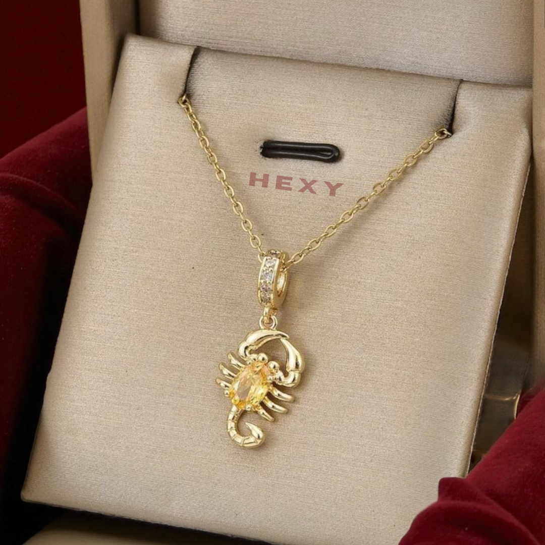 Scorpio Necklace w/ Birthstone