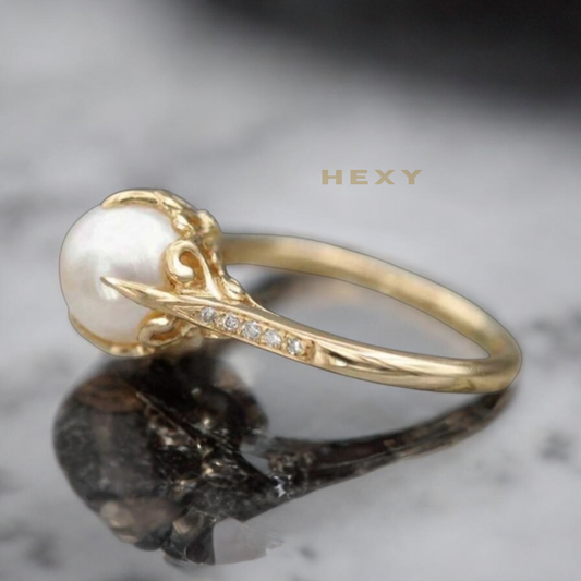Pearl Gold Ring