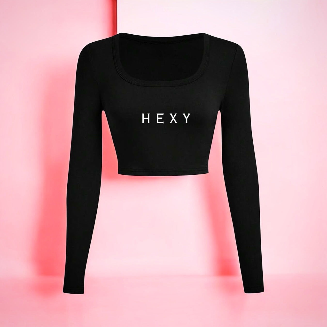 HEXY Long Sleeve Crop Top